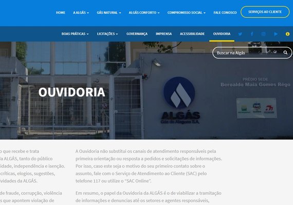Ouvidoria da Algás é lançada nesta sexta-feira