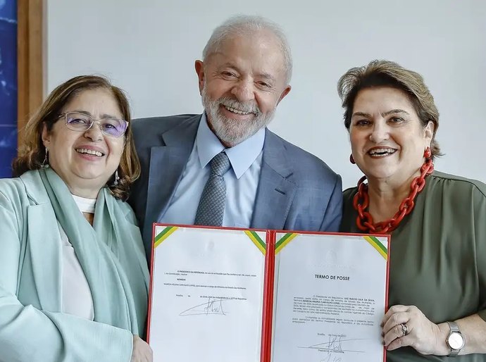 Presidente Lula empossa Márcia Lopes no Ministério das Mulheres