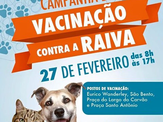 Dia D' de vacinação contra a raiva acontece neste sábado em Maragogi