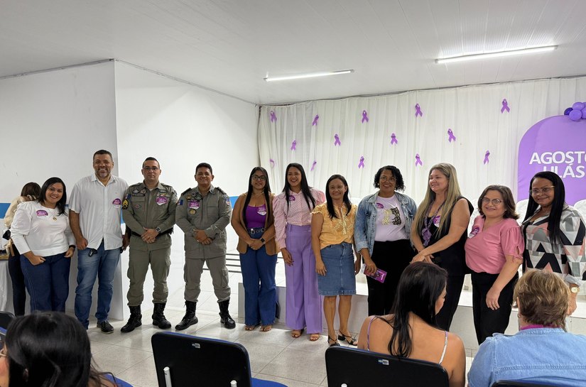 Prefeitura de Novo Lino promove abertura da campanha Agosto Lilás