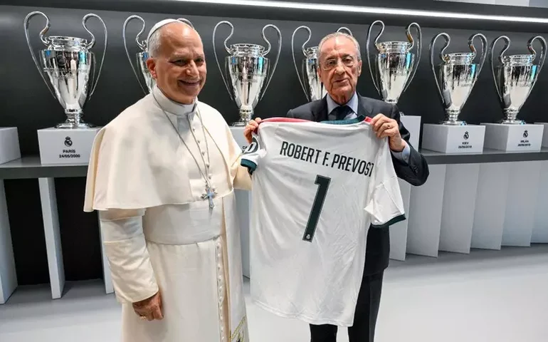 Real Madrid concede título de sócio honorário ao papa Leão XIV