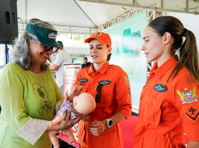 Corpo de Bombeiros participa de ação voltada à prevenção de acidentes e doenças ocupacionais