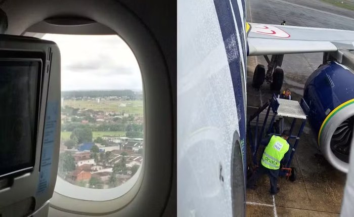 Passageiro disse ouvir barulho seco e forte no lado esquerdo do avião após a decolagem
