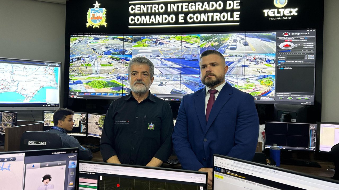 Vereador Thiago Prado visita SSP e destaca investimento do Estado em videomonitoramento