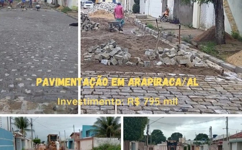Codevasf e Prefeitura de Arapiraca avançam em obras de pavimentação no São Luiz e outros bairros
