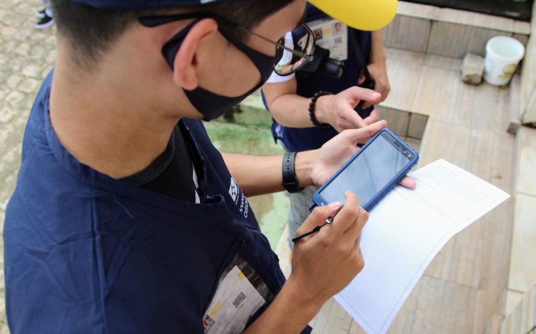 Recenseadores do IBGE começaram as visitas domiciliares em Coruripe para o Censo 2022