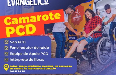 Prefeitura de Maceió disponibiliza camarote e Van PCD para shows no dia do evangélico