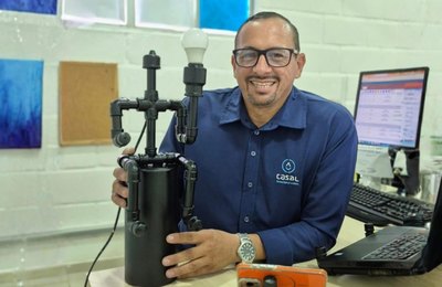 Da operação à reciclagem: funcionário da Casal transforma canos de PVC em peças criativas