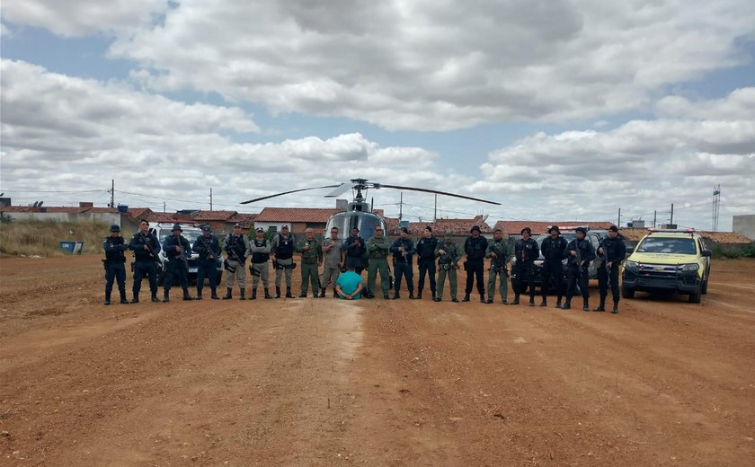 Suspeito de duplo homicídio é preso em ação conjunta entre as polícias militares de Alagoas e Sergipe