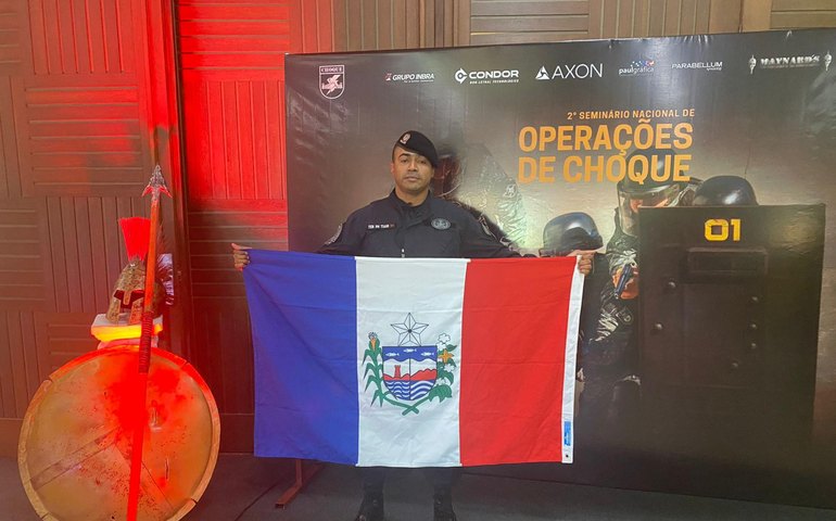 Oficial da PMAL participa do 2º Seminário Nacional de Operações de Choque em Mato Grosso do Sul