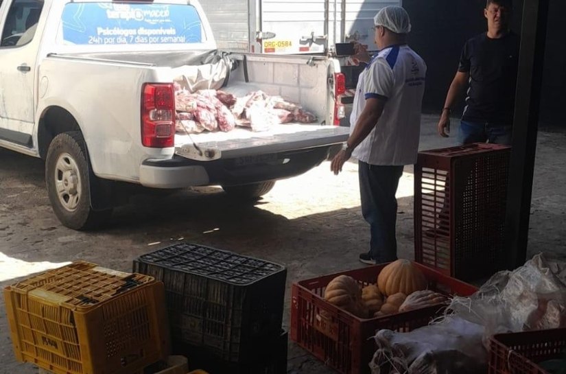 Vigilância Sanitária apreende 150 kg de carne imprópria para o consumo