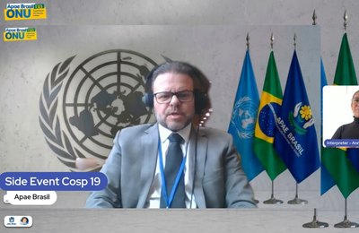 Léo Loureiro participa de conferência na ONU e defende ampliação da inclusão e dos direitos das pessoas com deficiência
