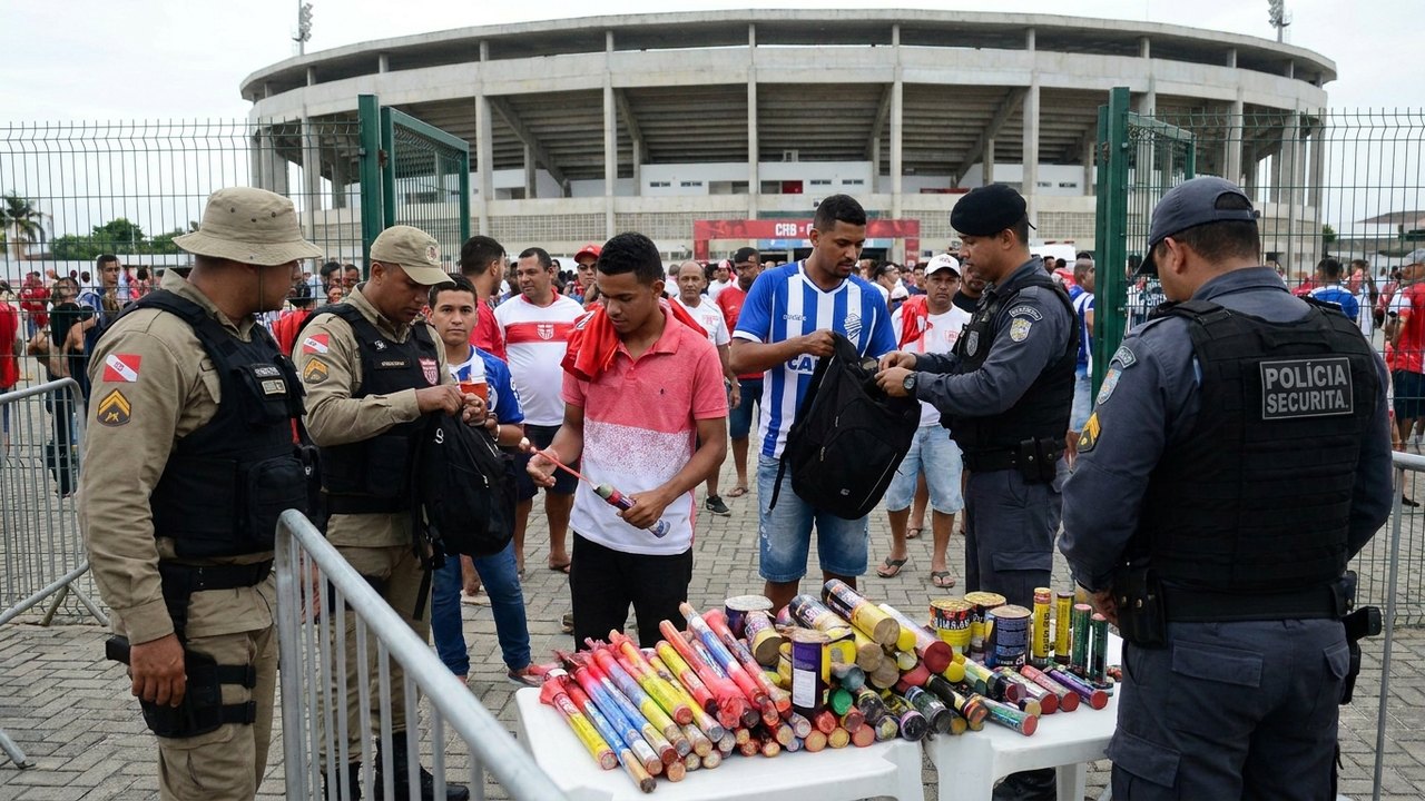 MPAL reforça proibição de fogos com estampido em jogos de CRB e CSA