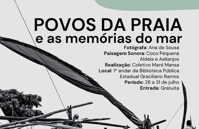 Exposição fotográfica na Biblioteca Graciliano Ramos convida o público a mergulhar nas memórias dos povos do mar