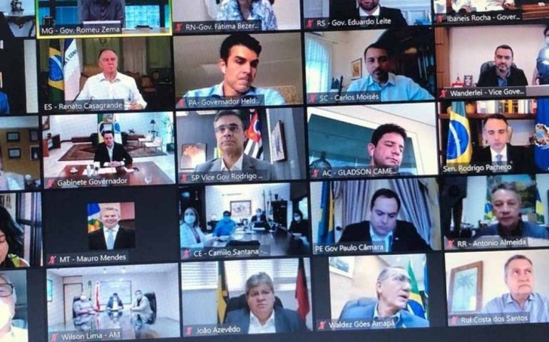 Reunião de governadores com Pacheco é marcada por críticas a comitê de Bolsonaro