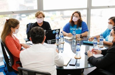 Conselheira Renata Calheiros recebe visita de representantes do Unicef Nordeste