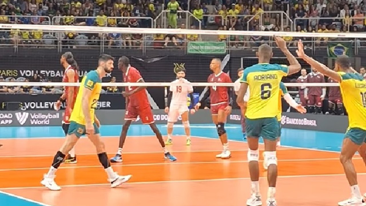 Brasil vence Catar no Rio e estreia com vitória no Pré-Olímpico de vôlei masculino