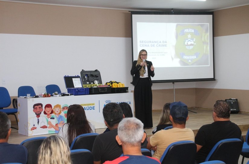 Instituto de Criminalística do Agreste capacita profissionais do Samu de Arapiraca para preservação de locais de crime