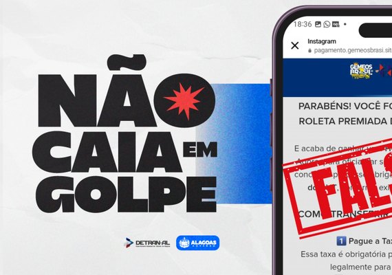 Golpistas aplicam golpes financeiros enviando e-mails e mensagens de texto em nome do Detran Alagoas