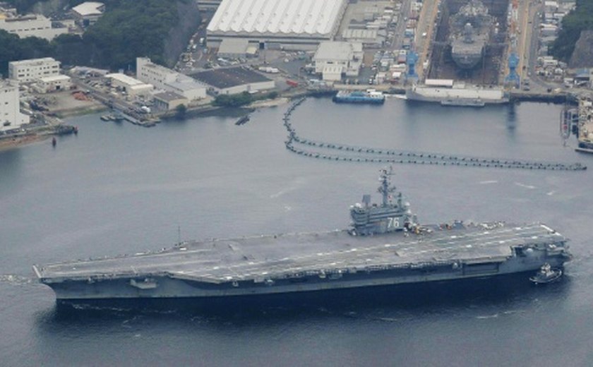Estados Unidos enviam porta-aviões à Coreia do Sul após Coreia do Norte testar mísseis