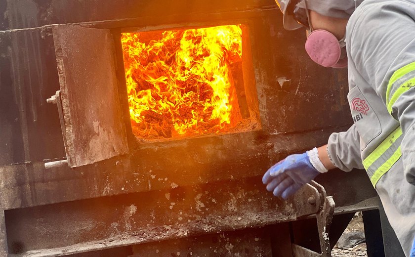 Mais de 1,5 tonelada de drogas é incinerada pela polícia em Marechal Deodoro