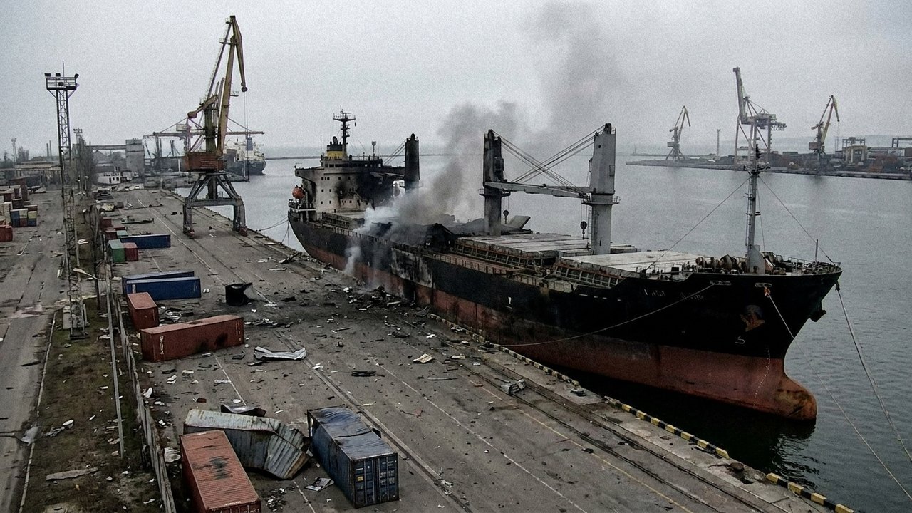 Rússia atinge 17 navios de carga envolvidos na entrega de armas ocidentais à Ucrânia