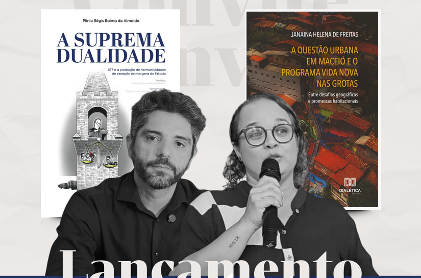Lançamento de livros debate justiça e desigualdade urbana em Alagoas