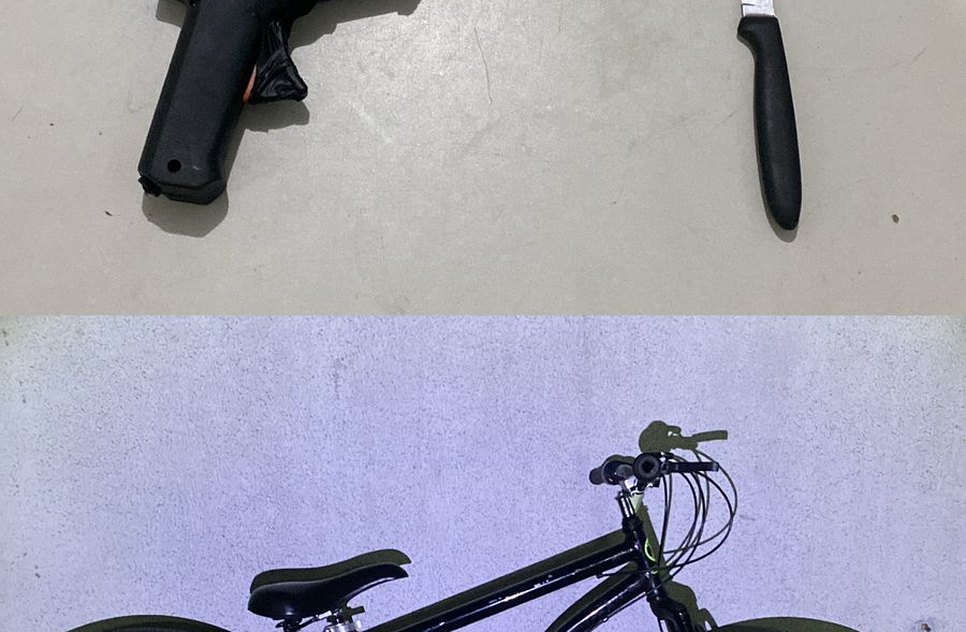 Homem rouba bicicleta de criança com pistola de cola quente em Aracaju