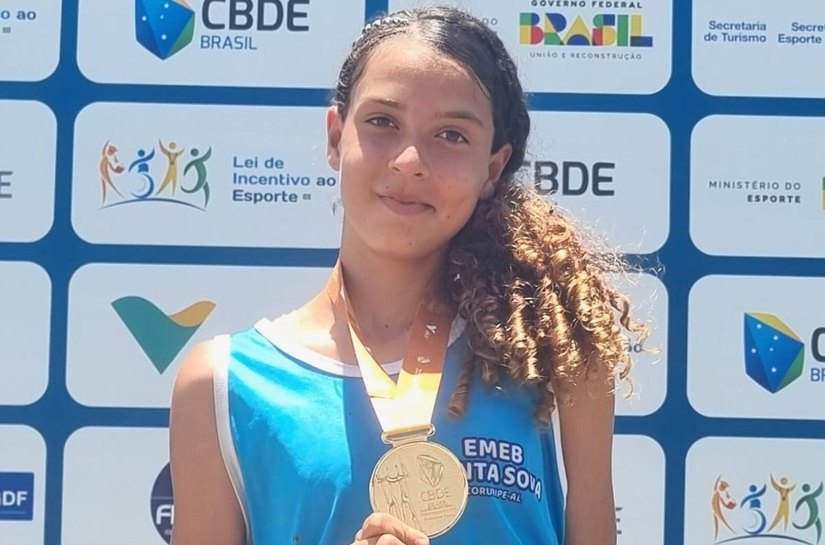 Atleta coruripense é medalha de ouro no JEBS e vai participar dos Jogos Escolares Sulamericanos no Chile