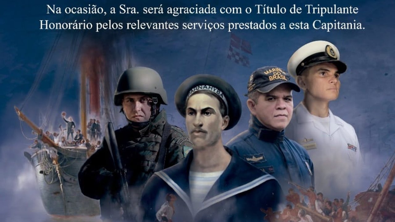 Aninha Monteiro recebe título de Tripulante Honorário da Marinha do Brasil