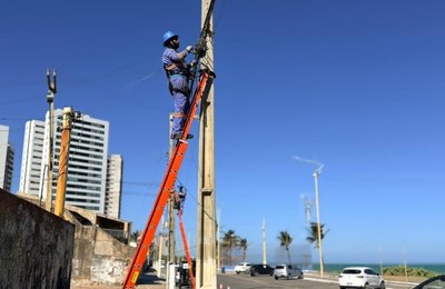 Ilumina Maceió restabelece iluminação na orla de Jacarecica após furto de cabos