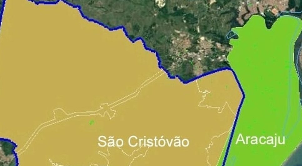 Limites entre Aracaju e São Cristóvão / Foto: Reprodução/Internet