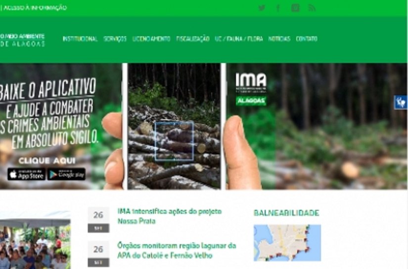 Site do IMA é referência entre as plataformas de Alagoas