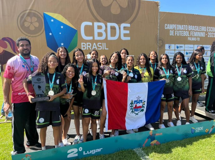 Estudantes da rede estadual conquistam medalha no Brasileiro Escolar de Futebol Feminino