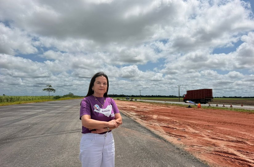 Fátima Canuto mostra avanço das obras do Arco Metropolitano e relembra atuação pela duplicação da estrada do Polo
