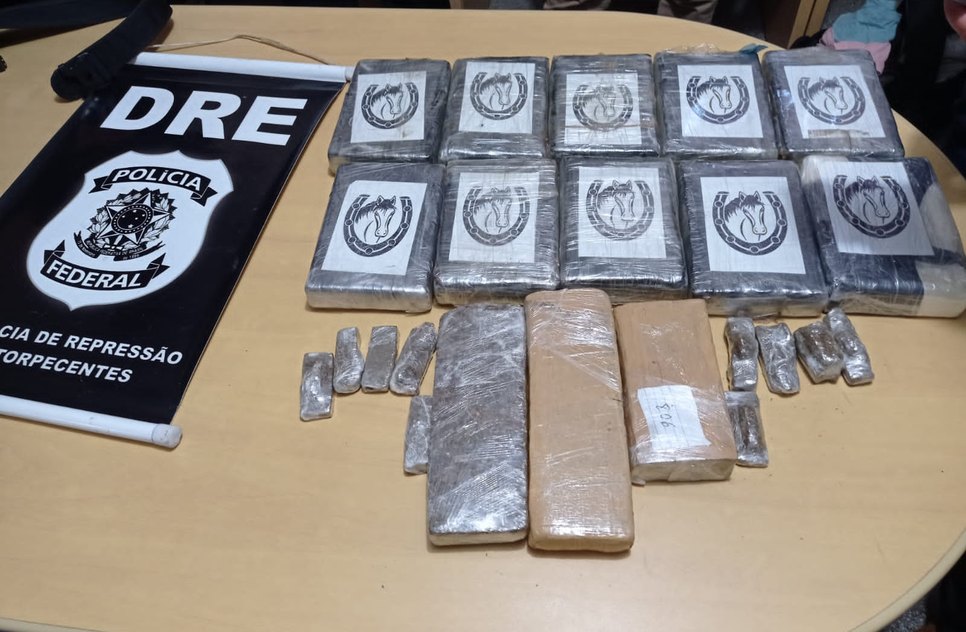 Mais de 10 kg de cocaína e skank são apreendidos dentro de ônibus interestadual em Sergipe
