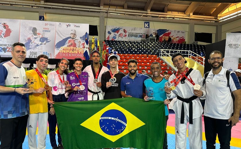 Brasil conquista quatro medalhas de prata no Aberto de Taekwondo