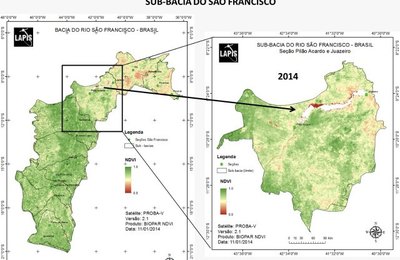 São Francisco perdeu mais de 30 mil hectares de superfície com água