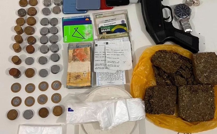 Policia prende três pessoas e apreende 500g de pasta base de cocaína