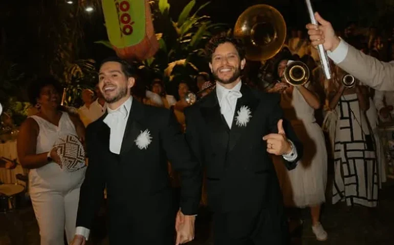 'Nunca sonhei em casar, construir uma família e ter alguém para sempre', diz Heron Leal nos votos do casamento com Igor Cosso; vídeo