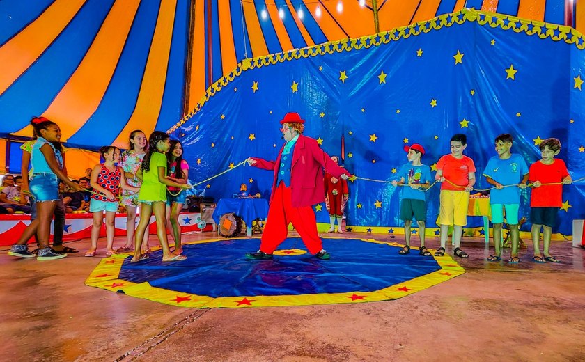 Alegria e descontração abrem com magia o mês do circo em Arapiraca