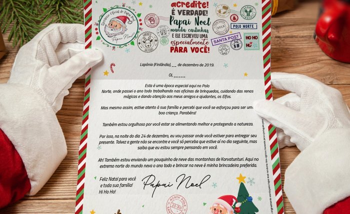 Cartinha para o Papai Noel