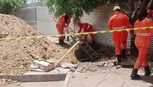 Homem cai dentro de buraco de quase cinco metros em Itabaiana
