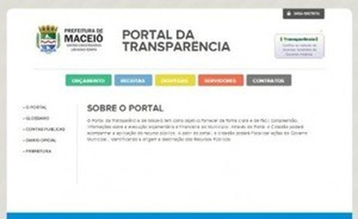 Portal da Transparência de Maceió é destaque entre municípios alagoanos