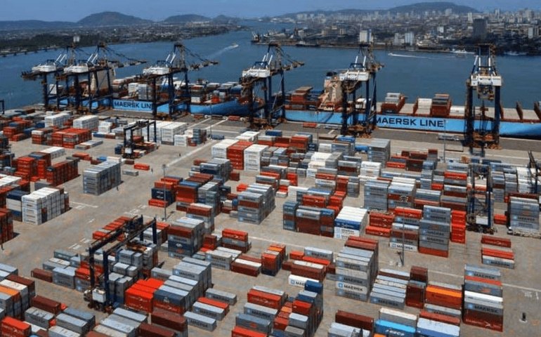 Porto de Santos movimentou 10,9 milhões de t de carga em fevereiro