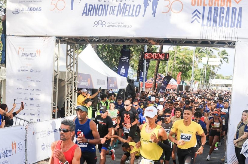 Trezentos doadores de sangue do Hemoal participam do IV Circuito Arnon de Mello de Corrida