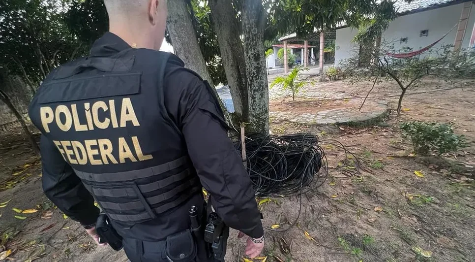 Polícia Federal investiga furto de 17 km de cabos de fibra ótica com prejuízo de R$ 340 mil em Sergipe