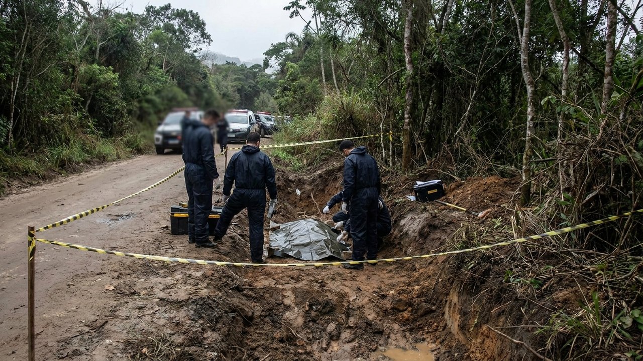Casal desaparecido é encontrado morto em vala ao lado de crânio no litoral de São Paulo