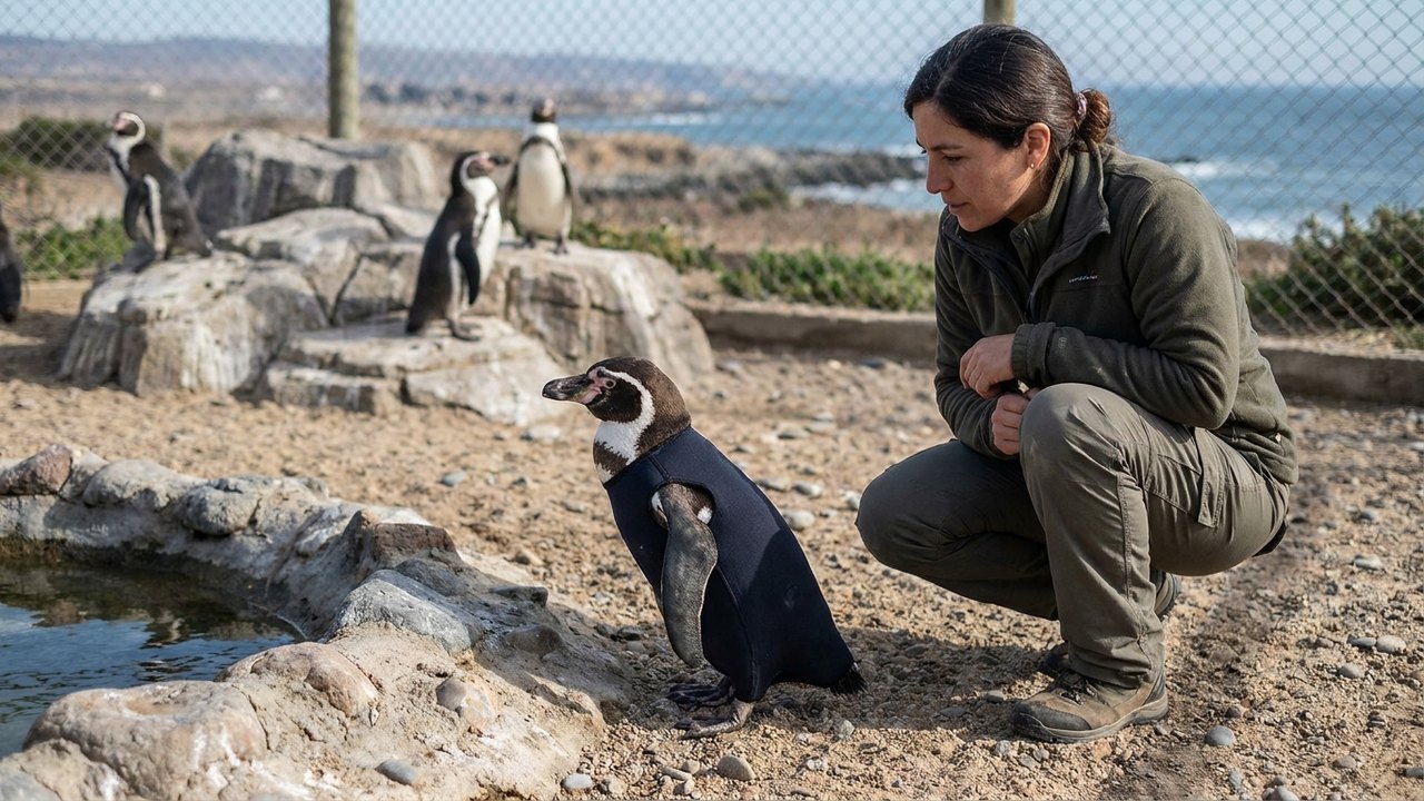Segunda pele: Chile cria roupa terapêutica para ajudar pinguins feridos