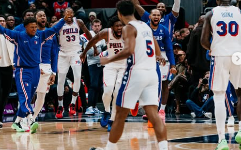 Philadelphia 76ers reage no fim, bate Wizards na prorrogação e lidera Conferência Leste da NBA